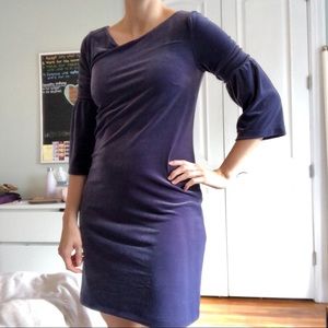 Violet velvet dress